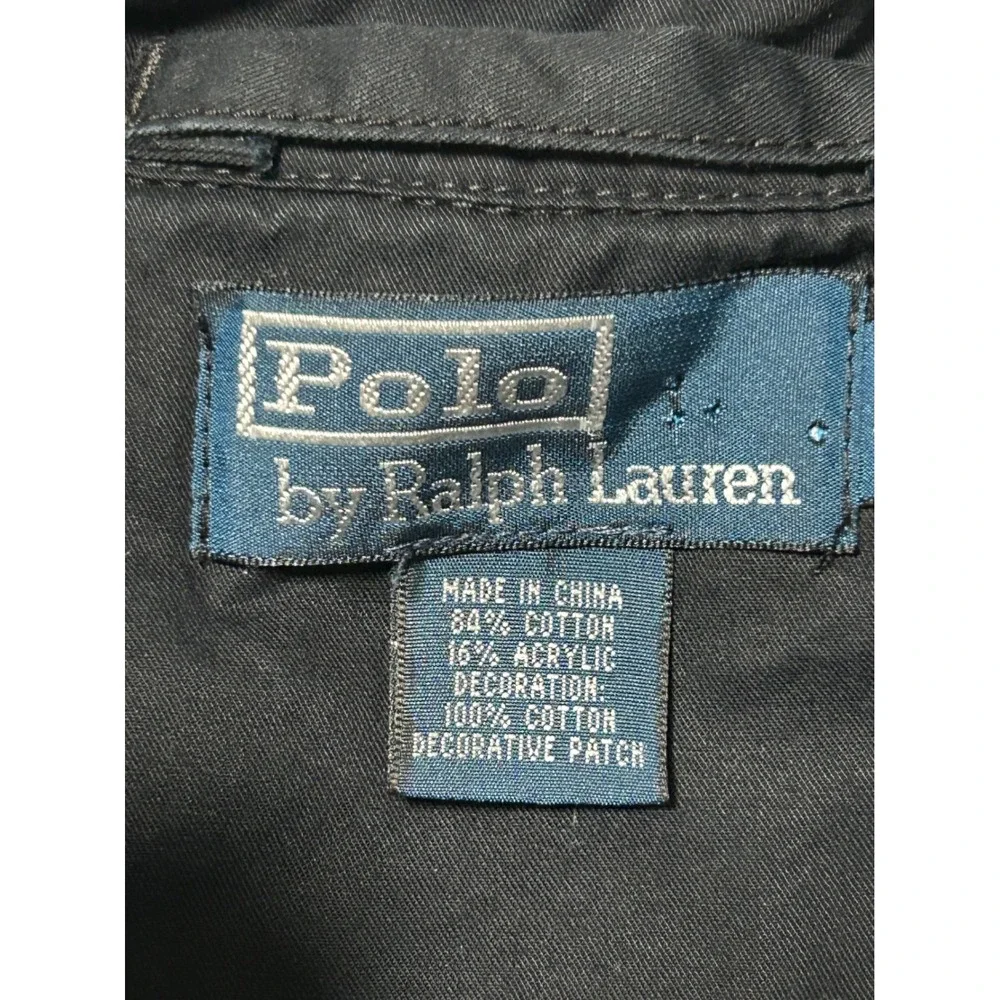 Polo Ralph Lauren Mens Large Blue Hybrid Fleece Full Zip Hoodie Jacket RL - IW